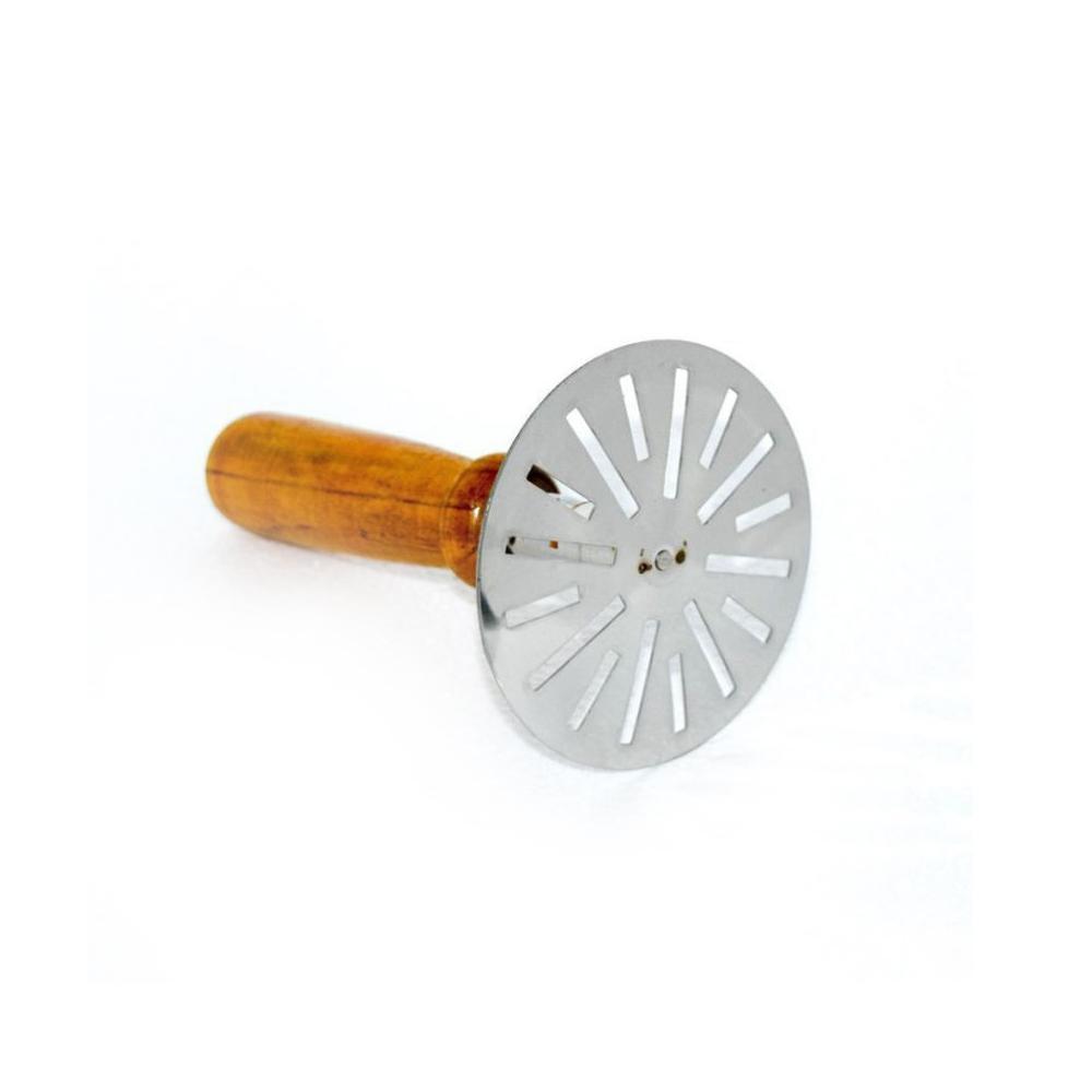 0064 Stainless Steel Potato Masher, Pav Bhaji Masher with wooden handle - SkyShopy 0064 Stainless Steel Potato Masher, Pav Bhaji Masher with wooden handle - SkyShopy